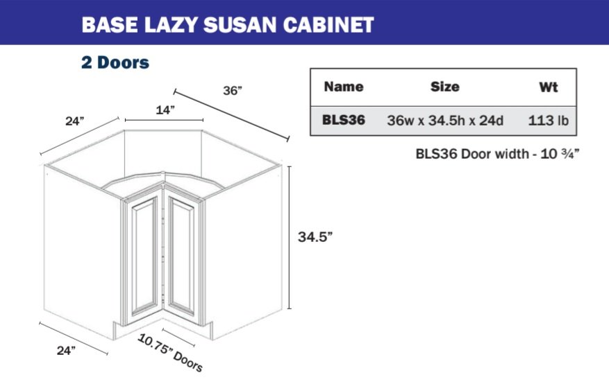 Base Cabinet - Lazy Susan