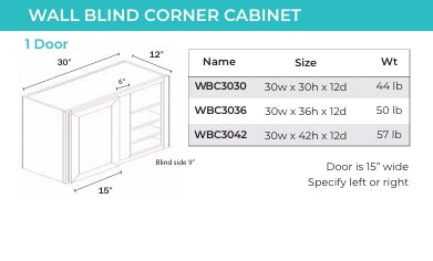 Wall Cabinet - 1 Door