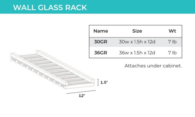 Wall Cabinet - Glass Rack