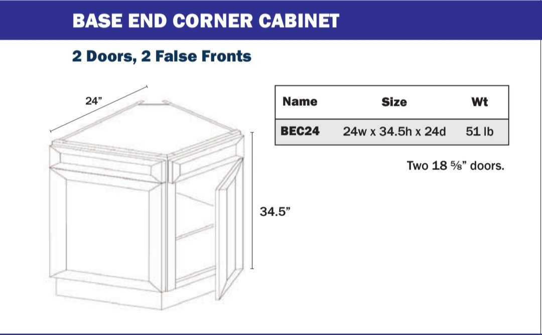 Base Cabinet - Base End Cabinet 24