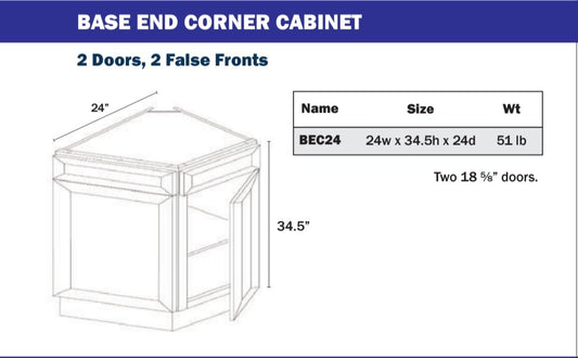 Base Cabinet - Base End Cabinet 24