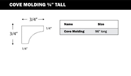 Crown Molding - 5/8 Heel