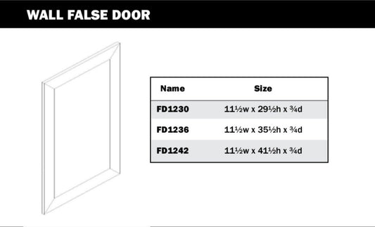 Decorative False Door - Wall Cabinet