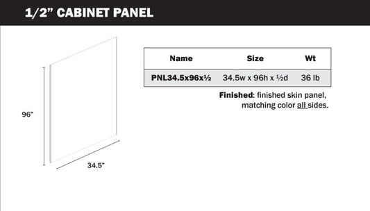 Panel 34.5*96*1/2-VERTICAL