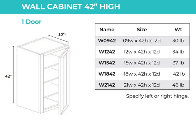 Wall Cabinet - 1 Door