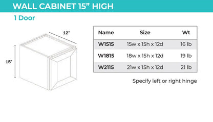 Wall Cabinet - 1 Door