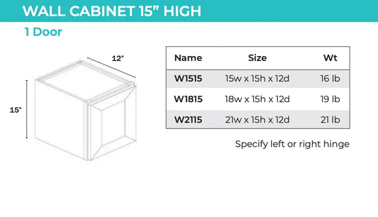 Wall Cabinet - 1 Door
