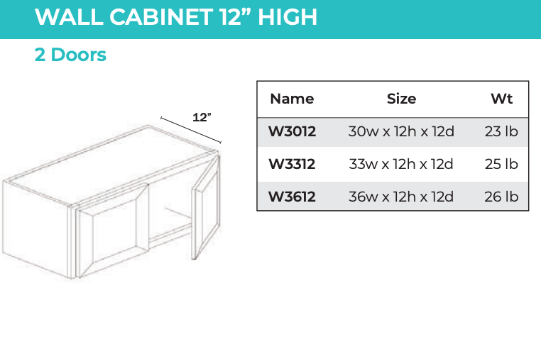 Wall Cabinet - 2 Door