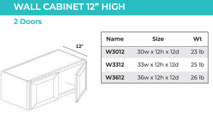 Wall Cabinet - 2 Door