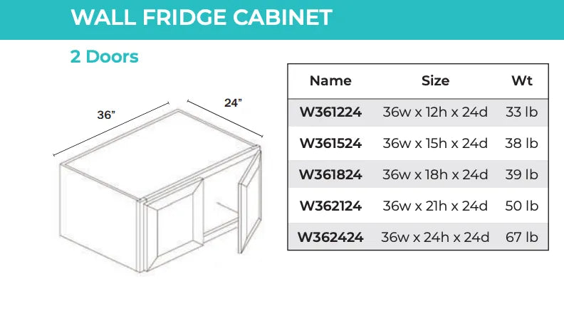 Wall Cabinet - 2 Door