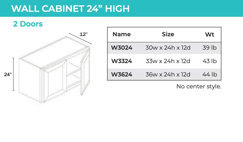 Wall Cabinet - 2 Door
